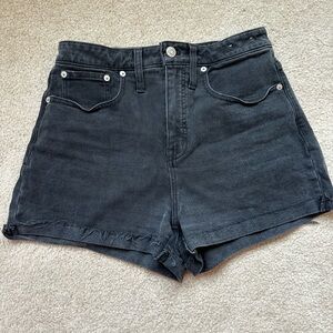 Madewell Women's Black Denim Shorts